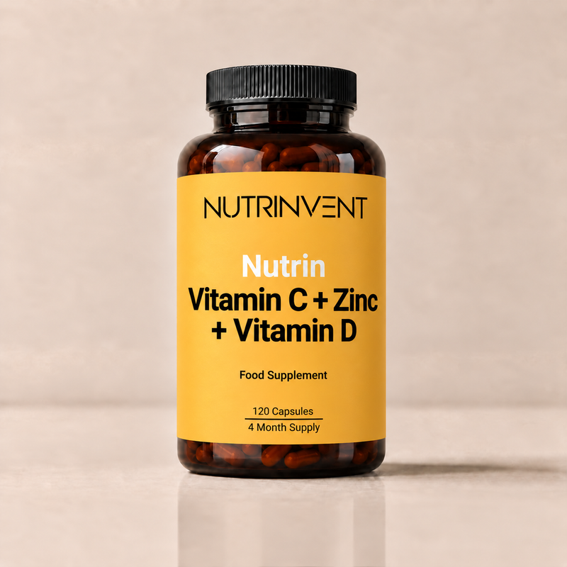 Nutrinvent Vitamin C + D + Zinc 120cps